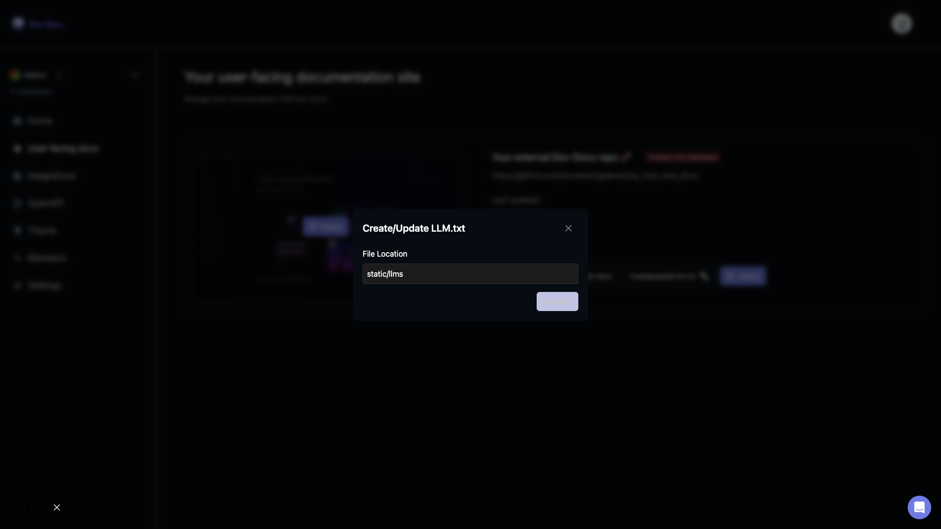 Step 4: Generate File